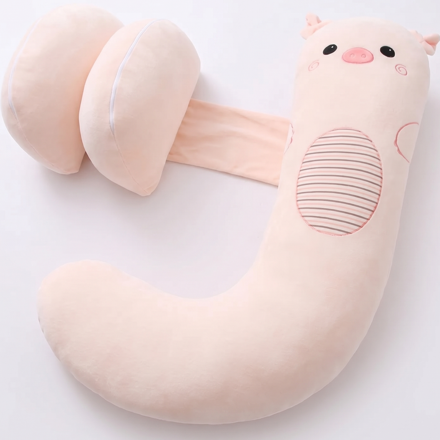 Coussin de grossesse design beige