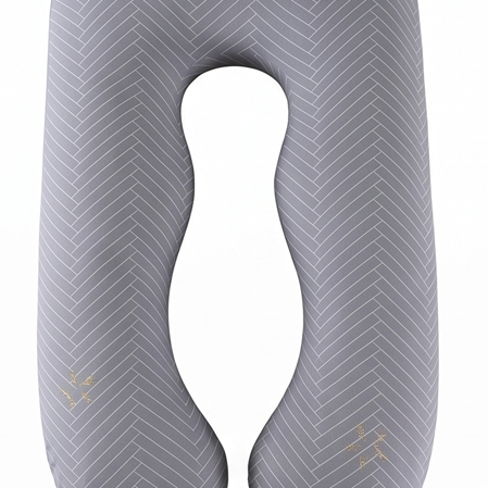 Coussin de grossesse XL trait blanc