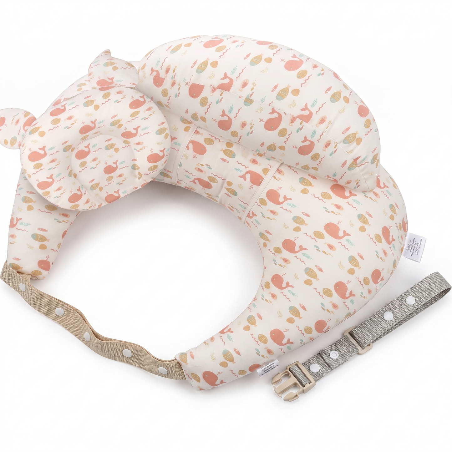 Coussin d’allaitement ergonomique et pratique blanc
