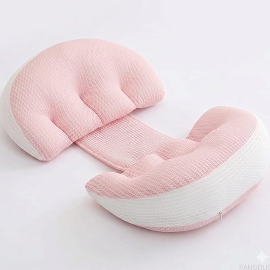 Coussin de grossesse ergonomique rose