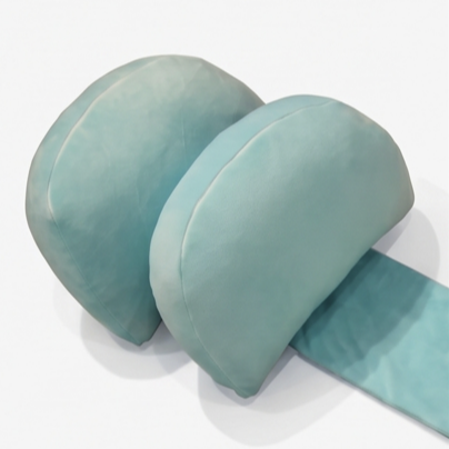 Coussin de grossesse design bleu