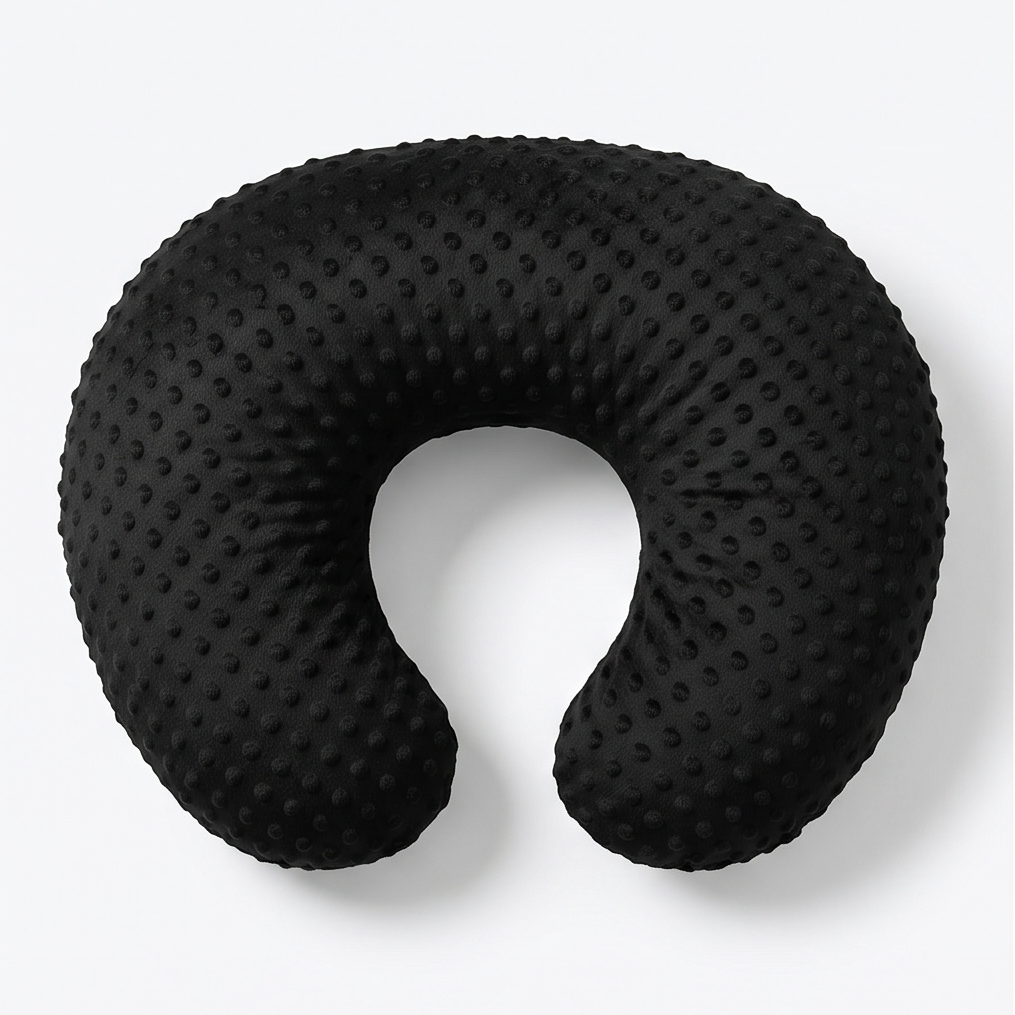 Coussin d’allaitement confortable noir
